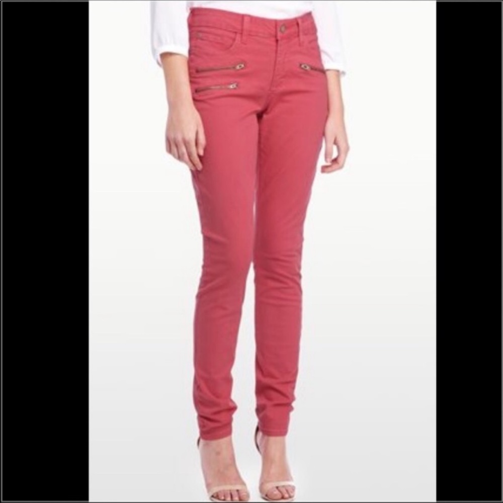 NYDJ skinny zipper accent legging
